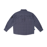 W.Essentiels Label Bleu Cascade Ref-2771 Plaid Overshirt Noir Black/Ash
