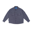 W.Essentiels Label Bleu Cascade Ref-2771 Plaid Overshirt Noir Black/Ash