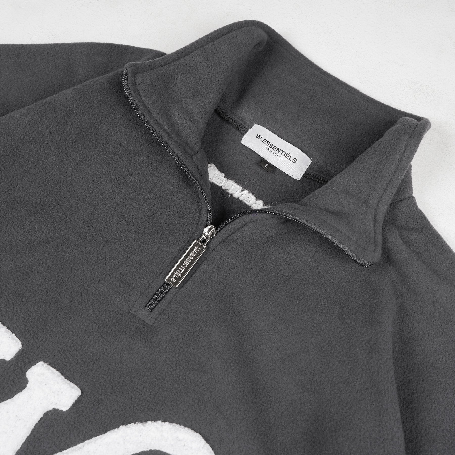 W.Essentiels Tracta Shepard Half-Zip Jacket Asphalt