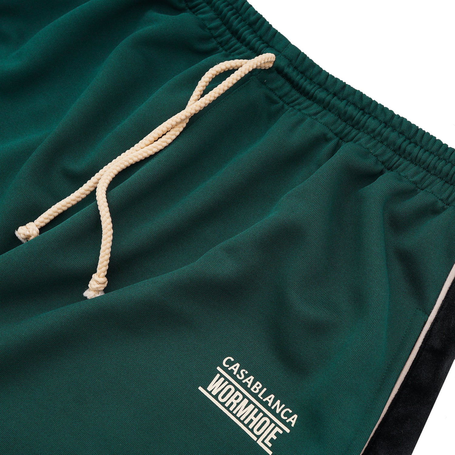 Wormhole x Casablanca Athlete in Theory Baggy Stripped Sweatpants Forest/Black