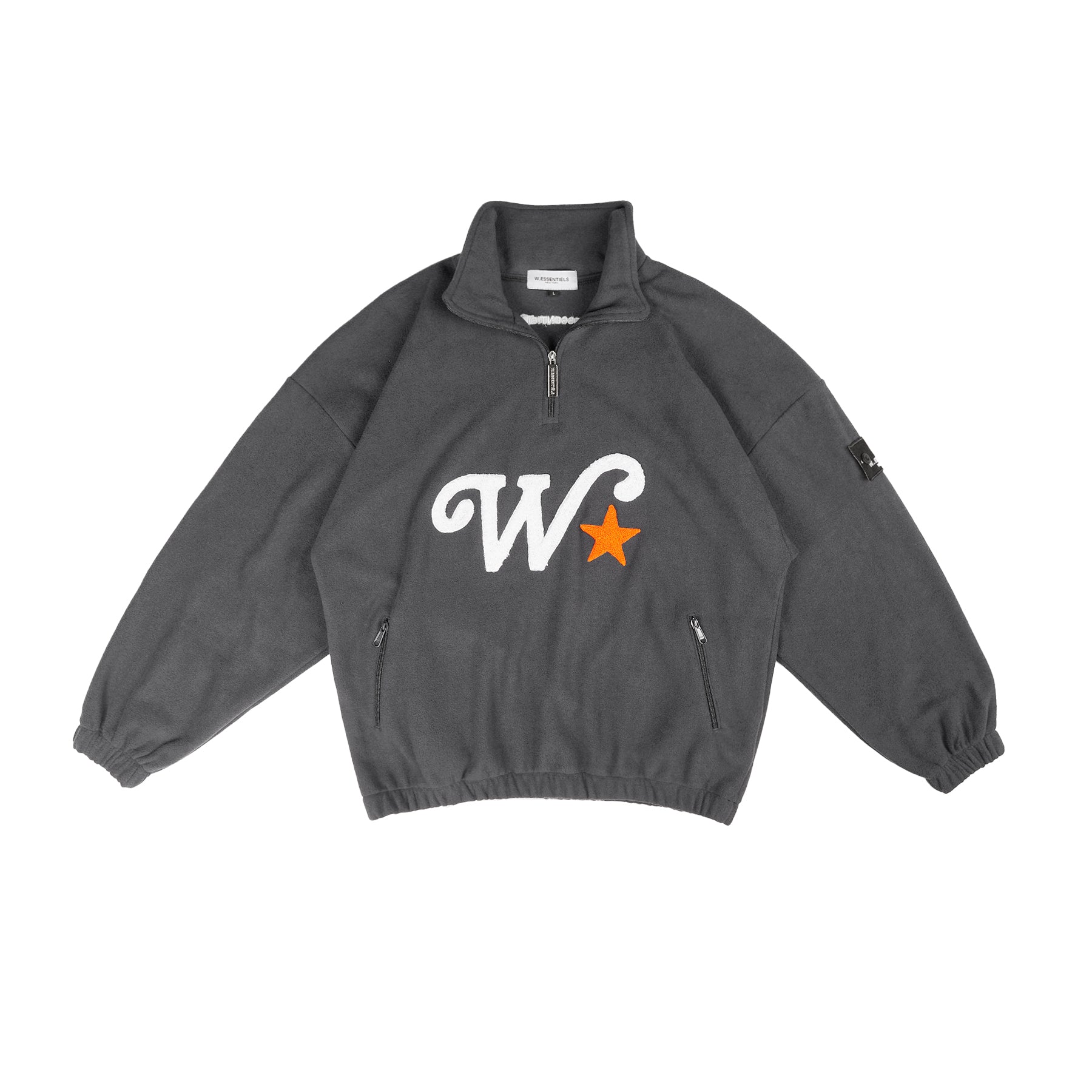 W.Essentiels Tracta Shepard Half-Zip Jacket Asphalt