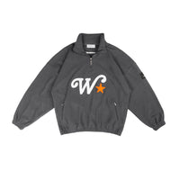 W.Essentiels Tracta Shepard Half-Zip Jacket Asphalt