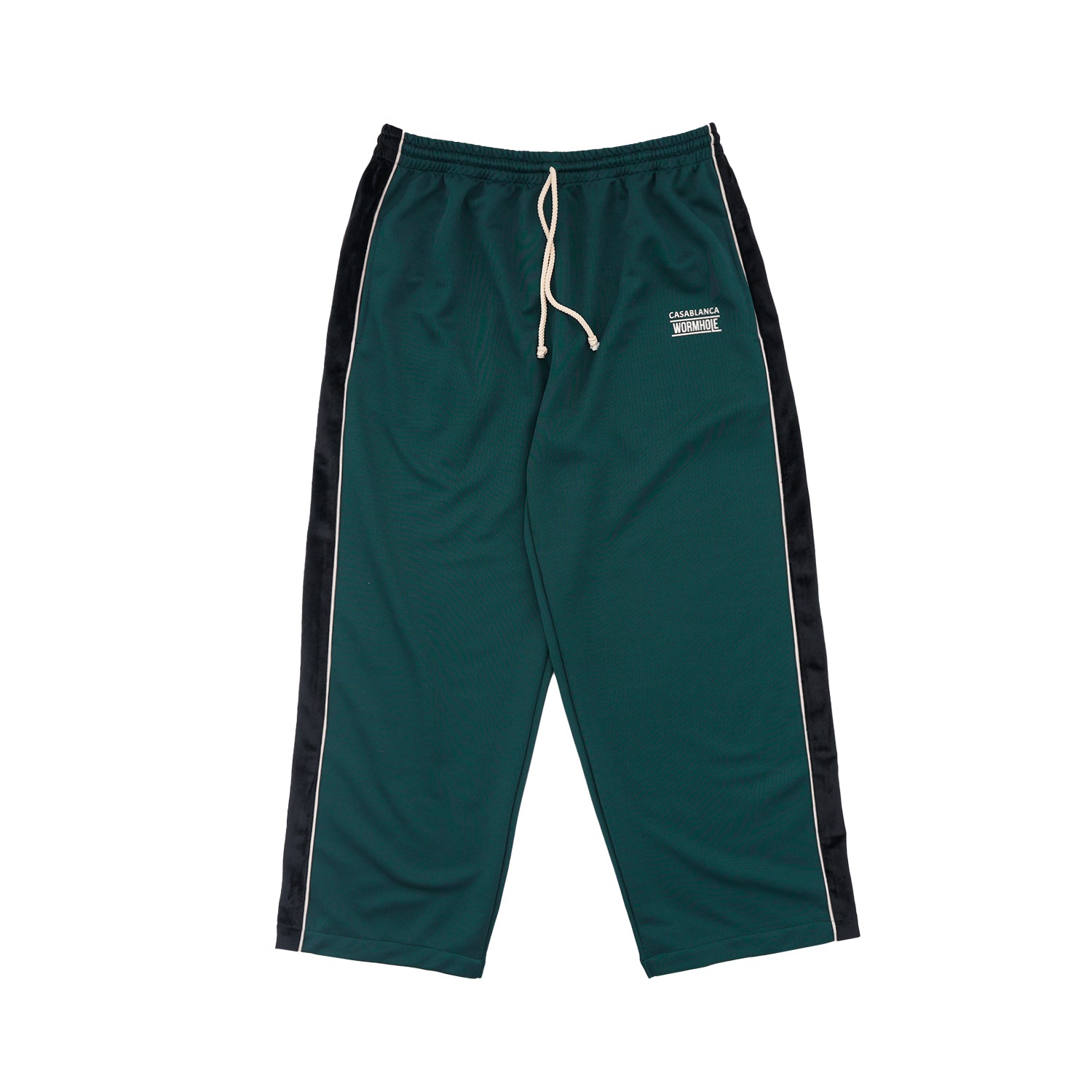 Wormhole x Casablanca Athlete in Theory Baggy Stripped Sweatpants Forest/Black