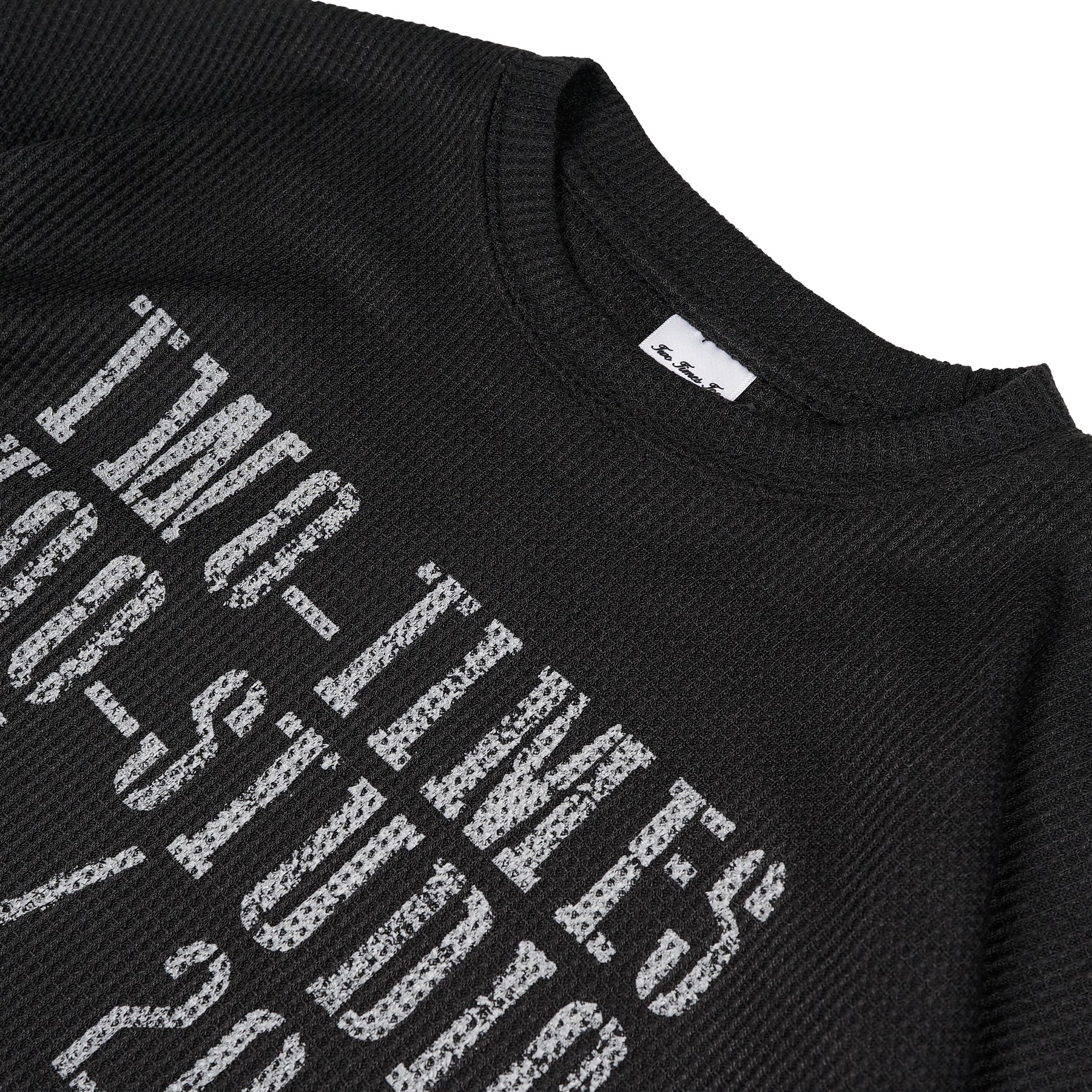 Waffle Longsleeve Black