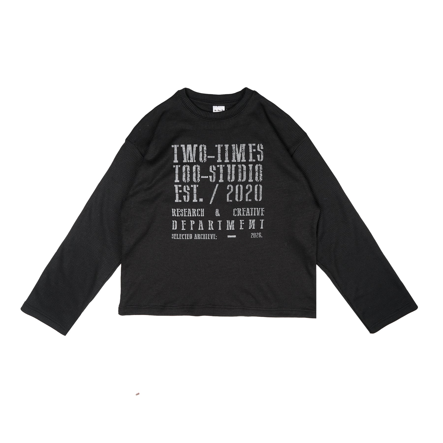 Waffle Longsleeve Black