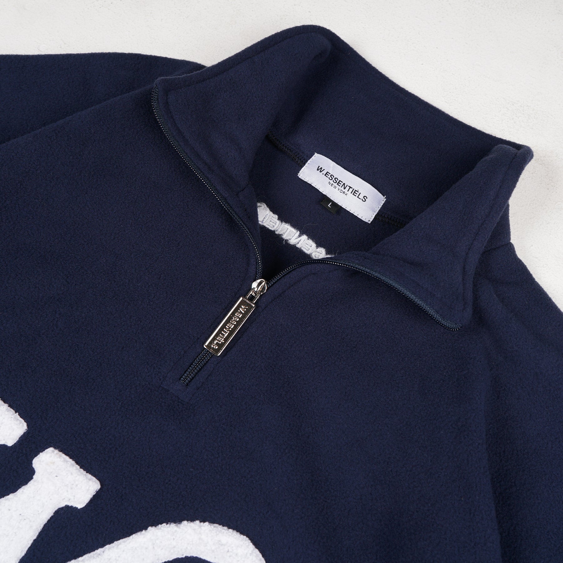 W.Essentiels Tracta Shepard Half-Zip Jacket Navy