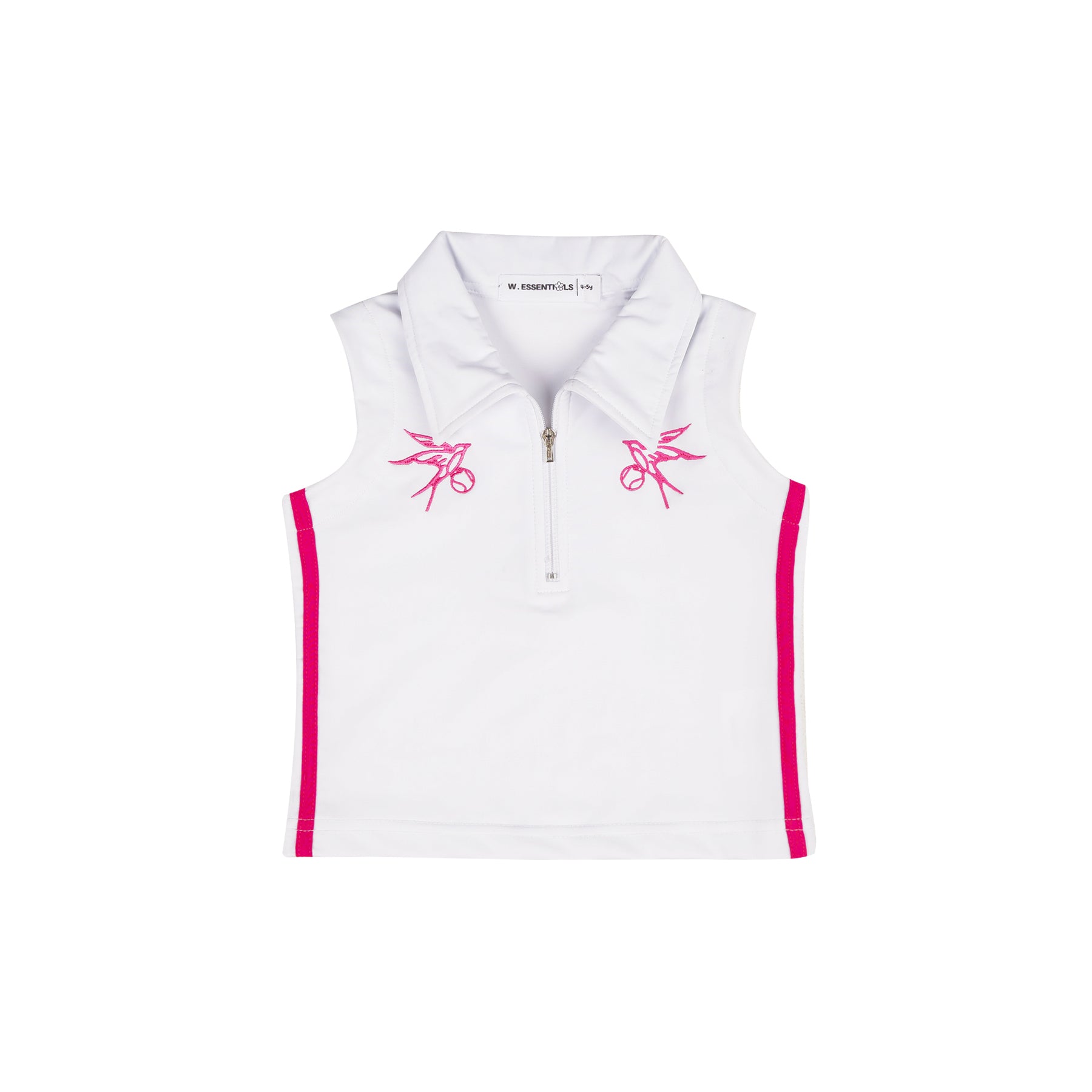 W.Essentiels Kids Mallory Tank Top White/Raspberry