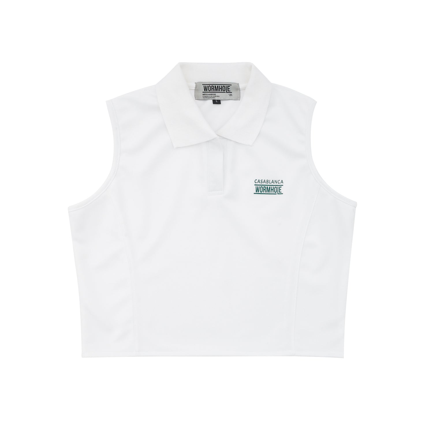 Wormhole x Casablanca Bonnet Tank Top Polo Woman White