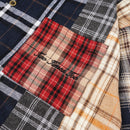 8 Cuts Button Flannel Multi Color