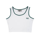 Wormhole x Casablanca Paradis Tank Top Padel Woman Stripped White/Forest