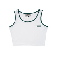 Wormhole x Casablanca Paradis Tank Top Padel Woman Stripped White/Forest