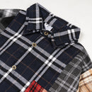 8 Cuts Button Flannel Multi Color
