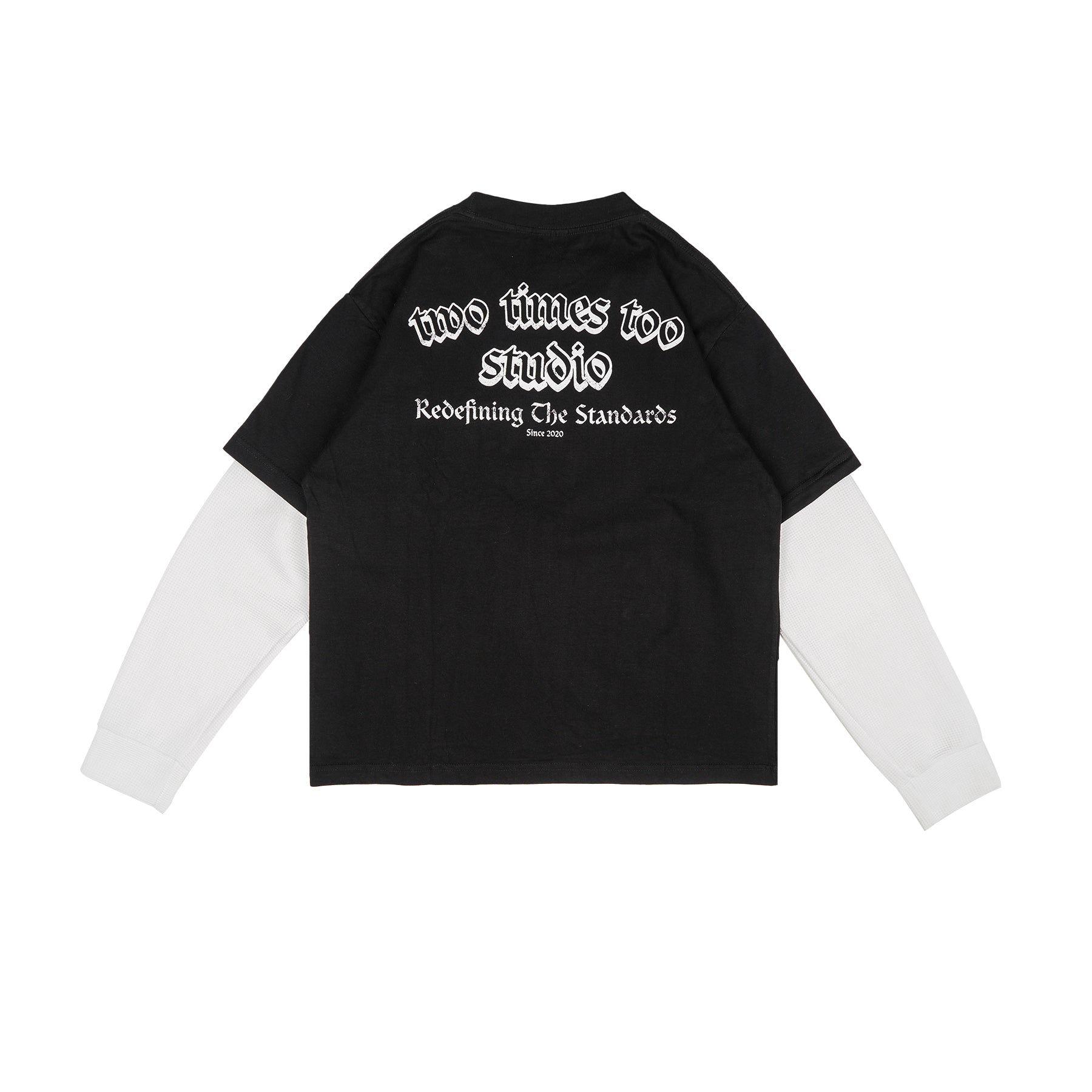 Studio Double Layered Waffle Black/White