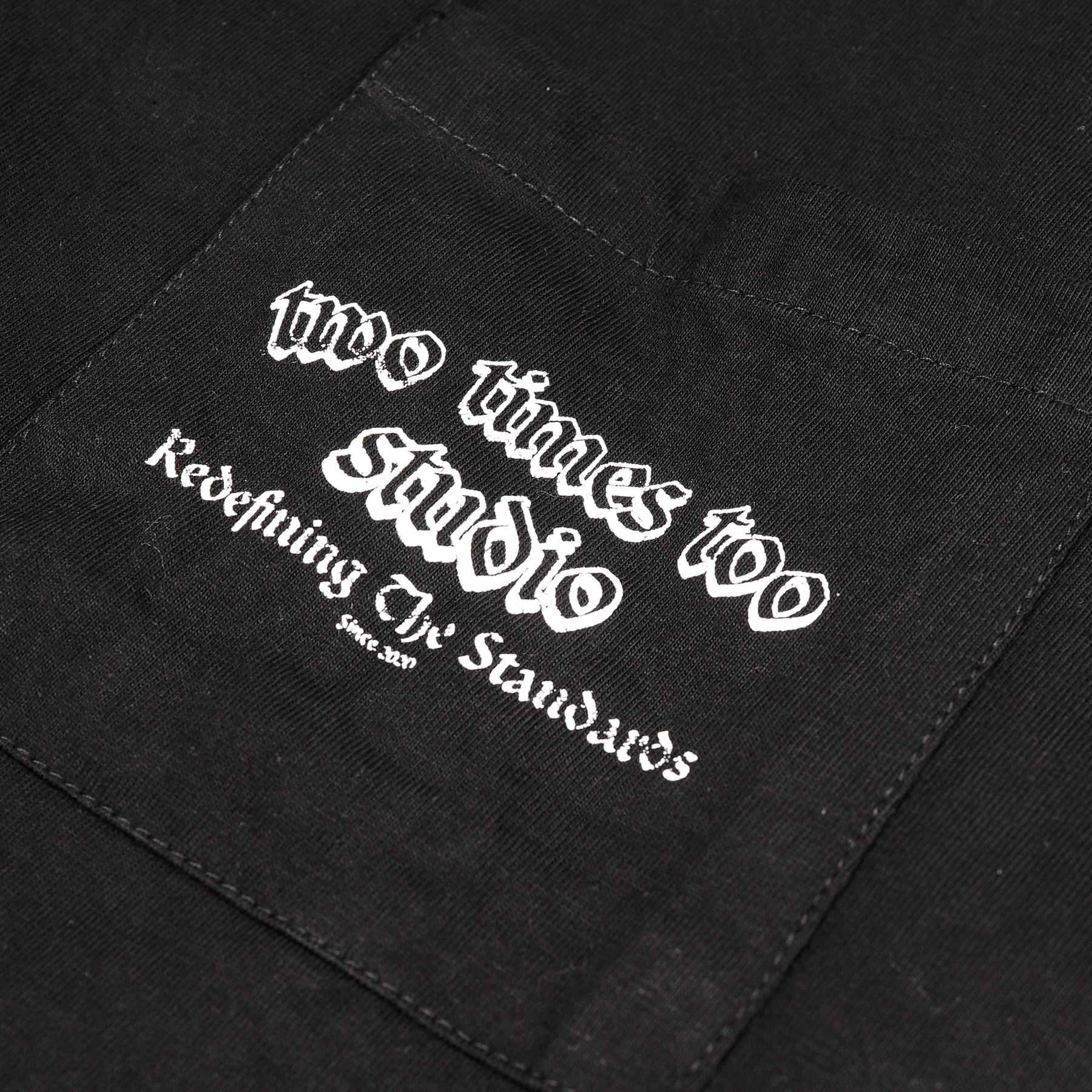 Studio Double Layered Waffle Black/White