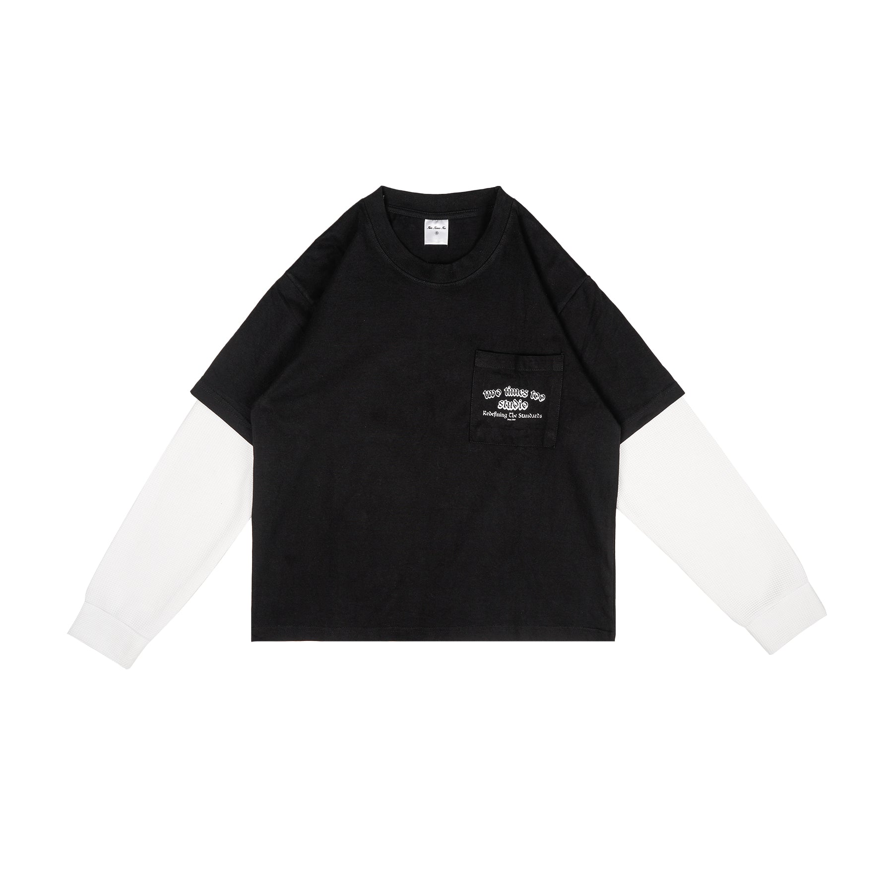 Studio Double Layered Waffle Black/White
