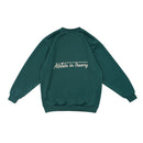 Wormhole x Casablanca Athlete in Theory Baggy Crewneck Sweater Forest