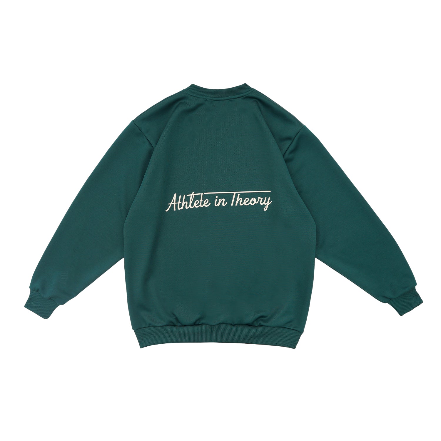 Wormhole x Casablanca Athlete in Theory Baggy Crewneck Sweater Forest