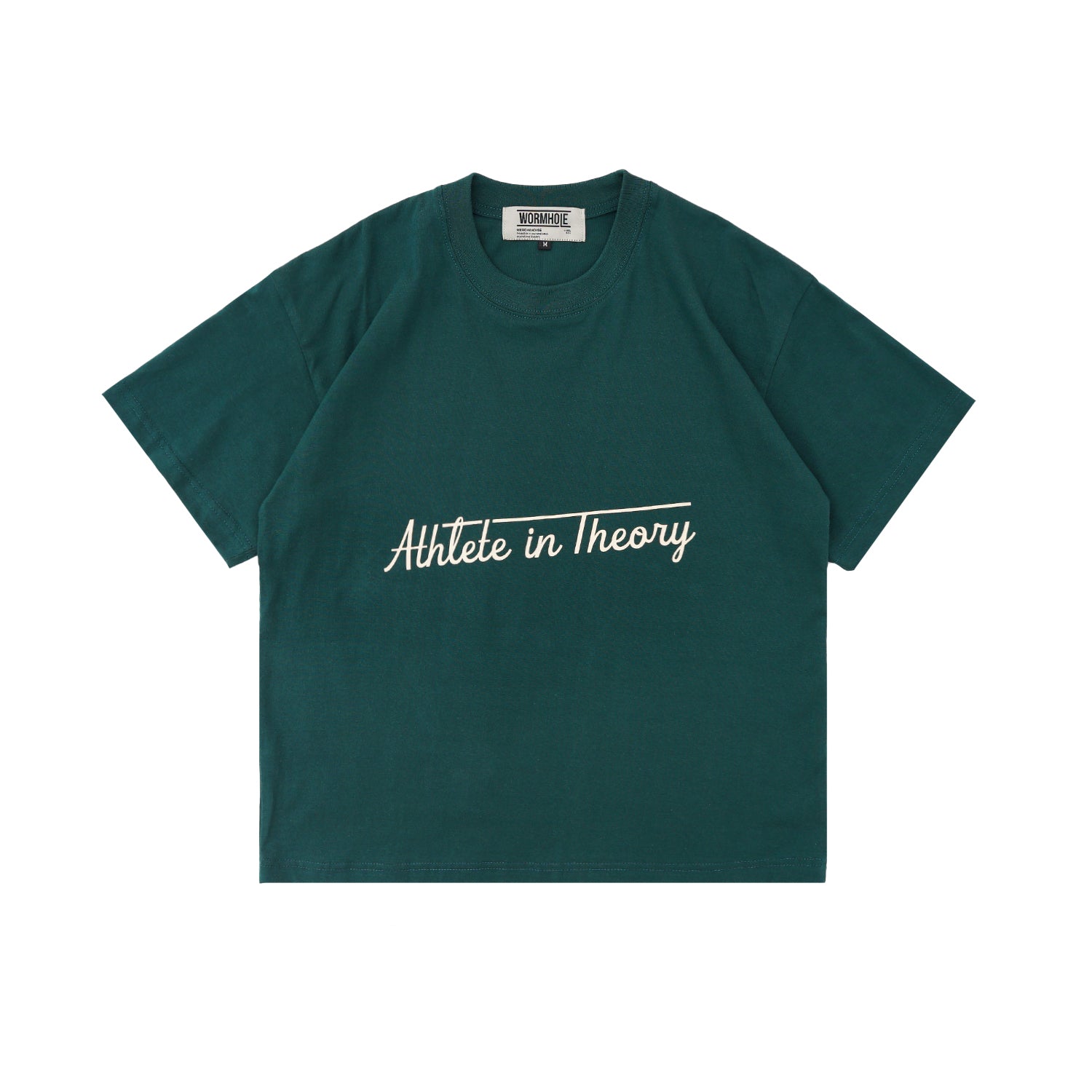 Wormhole x Casablanca Athlete in Theory Oversize Boxy Cut T-shirt Forest