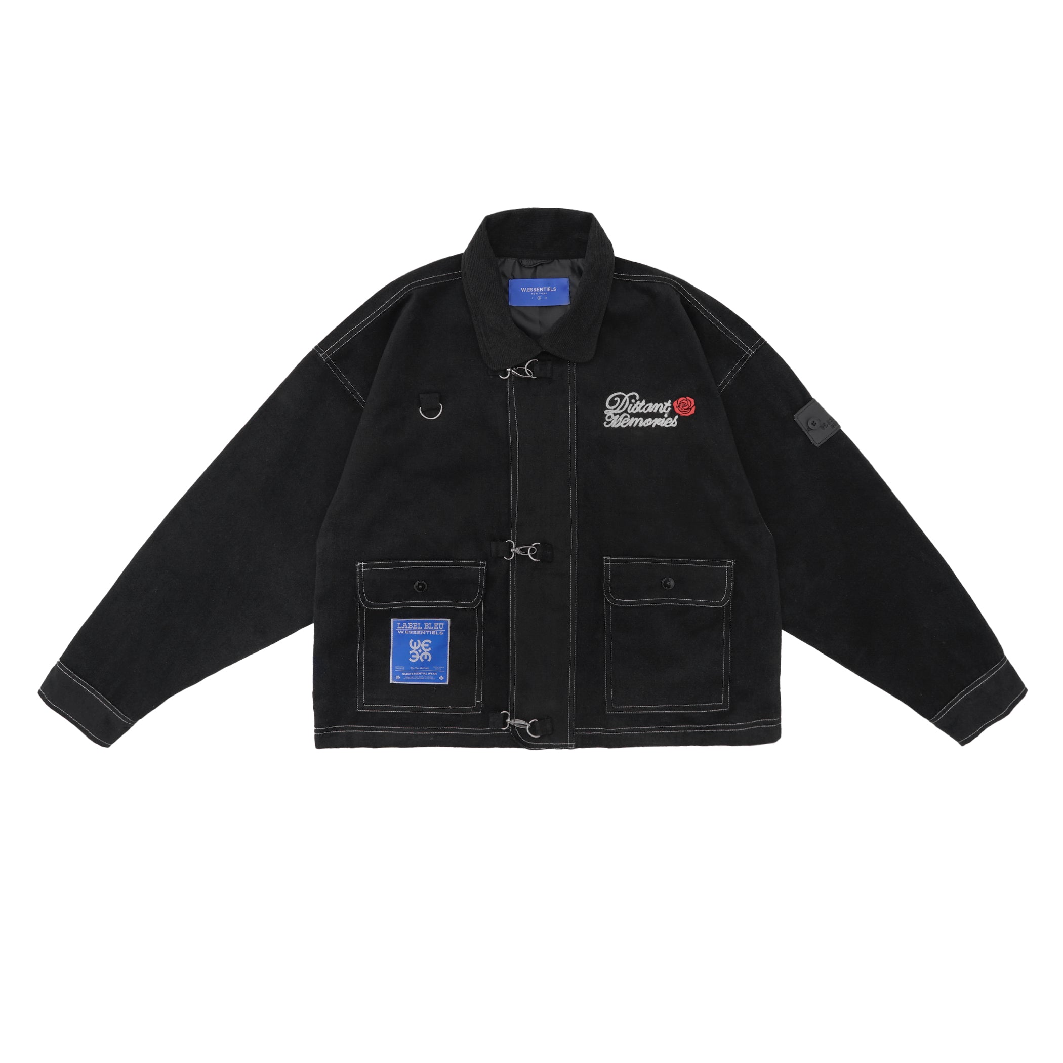 W.Essentiels Label Bleu Sapeurs-Pompiers Fireman Clasp Work Jacket Zero Black