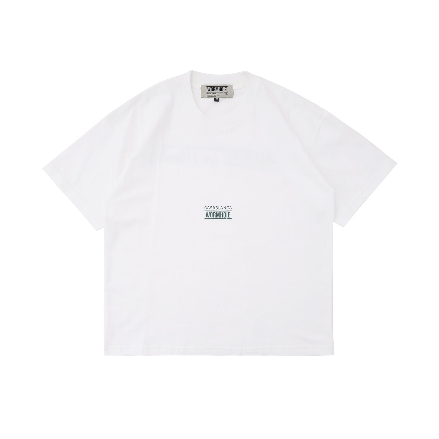 Wormhole x Casablanca Athlete in Theory Oversize Boxy Cut T-shirt White