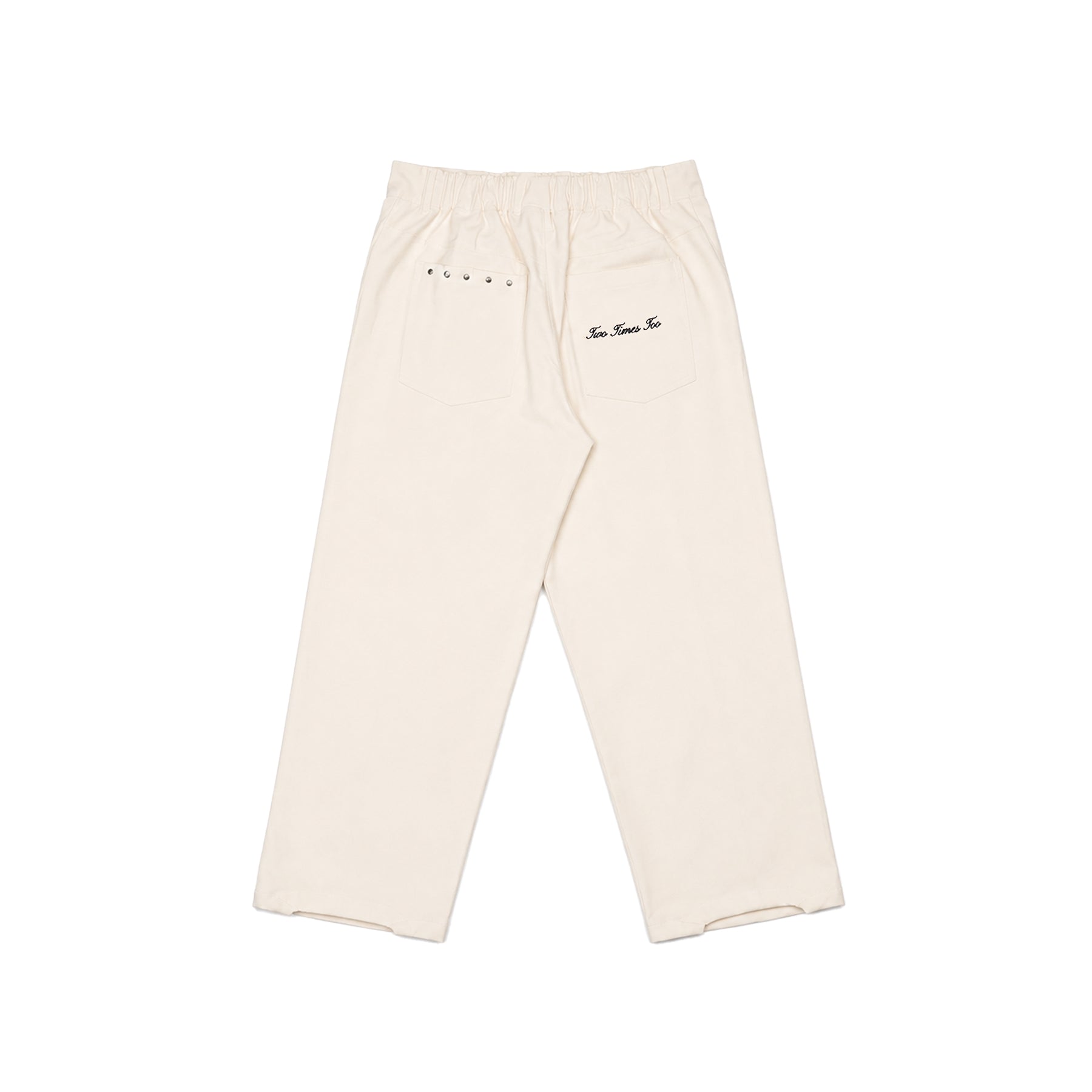 Pleated Everyday Trousers Broken White