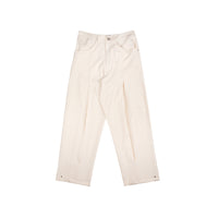 Pleated Everyday Trousers Broken White