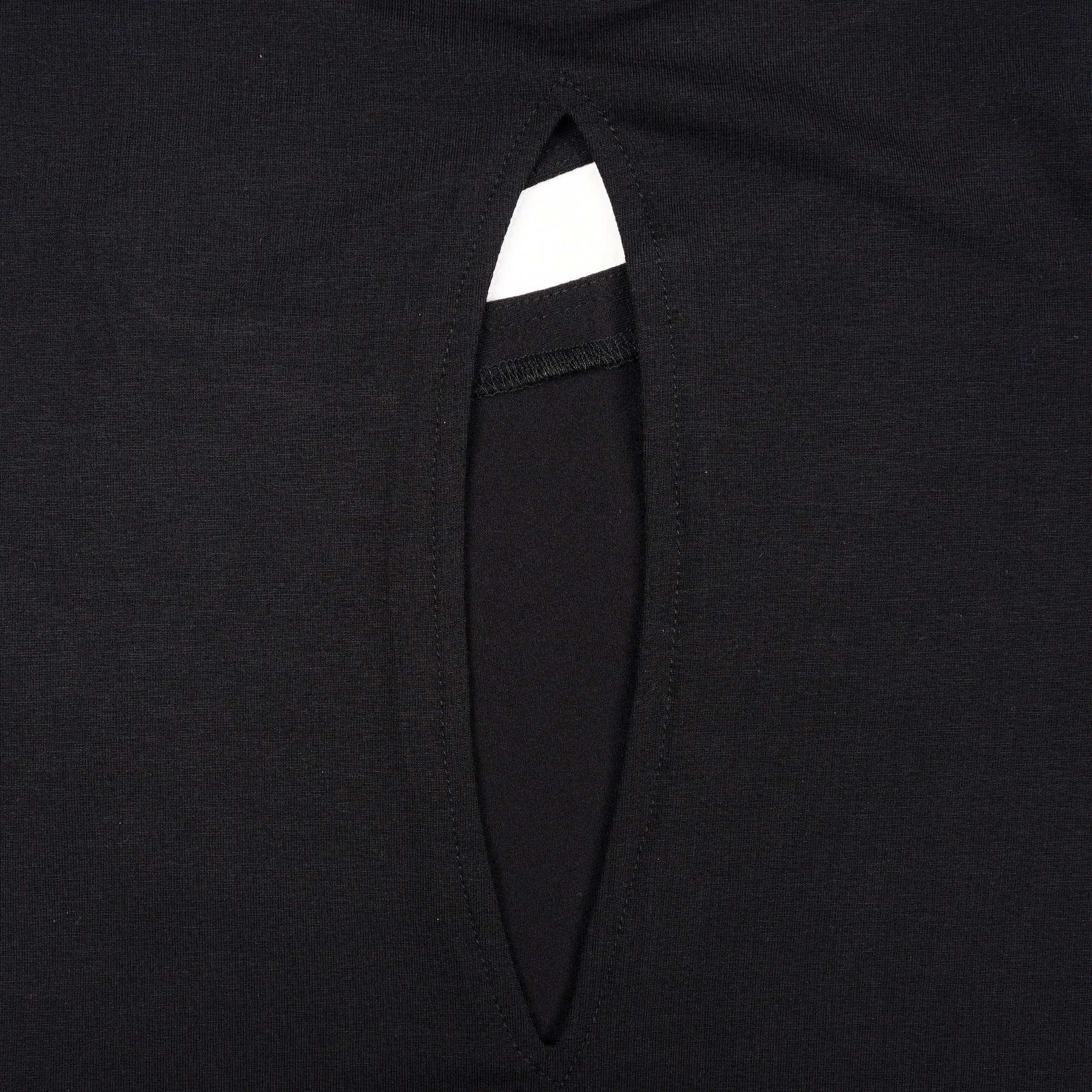 Slit Tencel Longsleeve Black