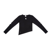 Slit Tencel Longsleeve Black