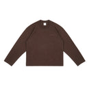 Boxy Daily Tee Longsleeve Brown