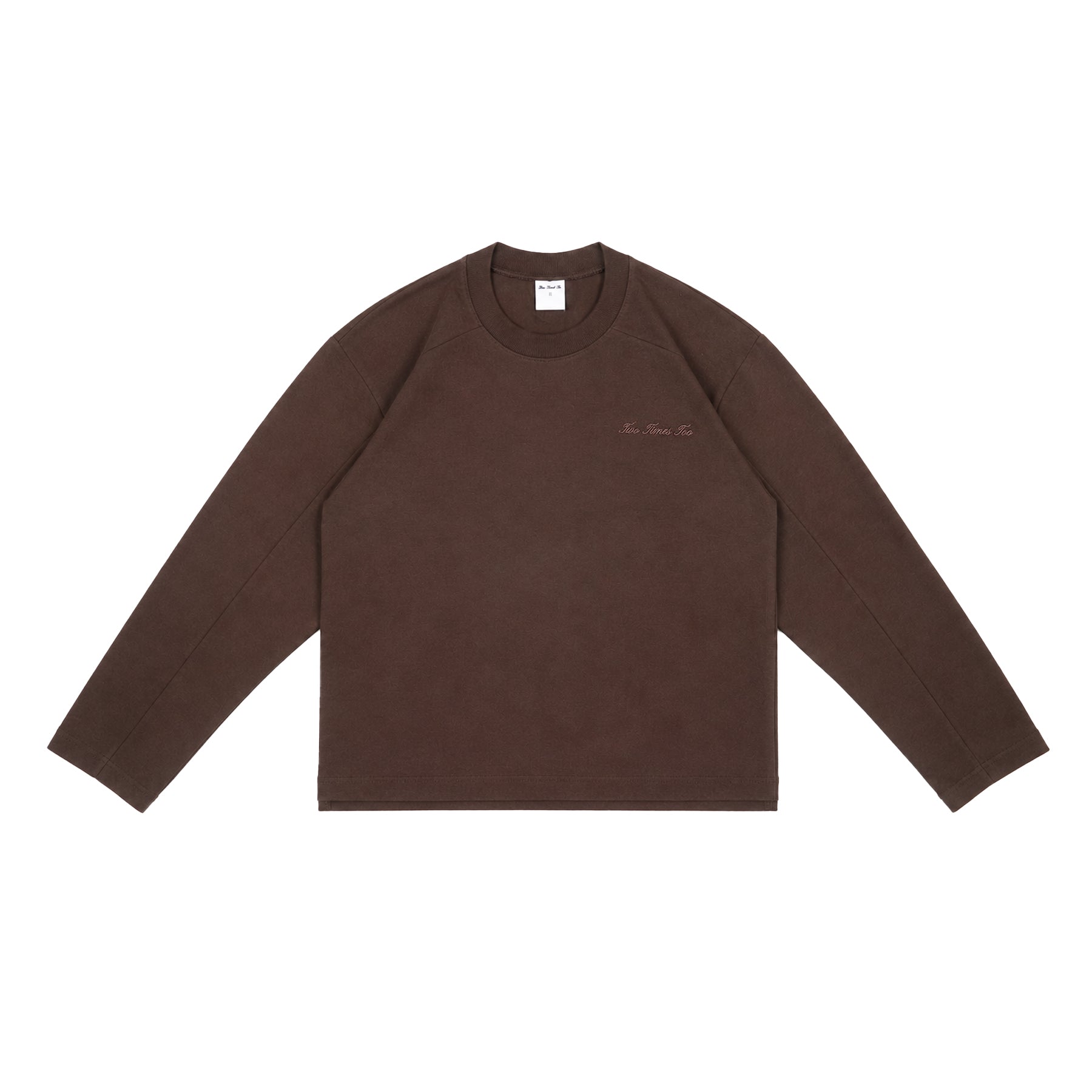 Boxy Daily Tee Longsleeve Brown