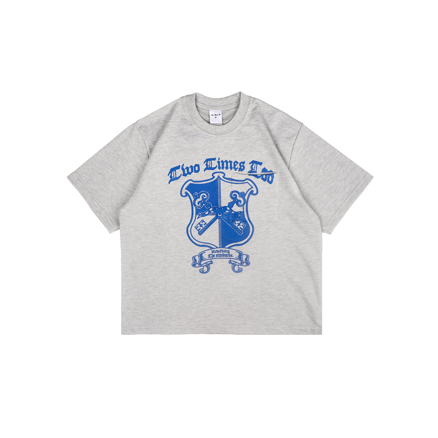 Crest Tee - Misty Grey