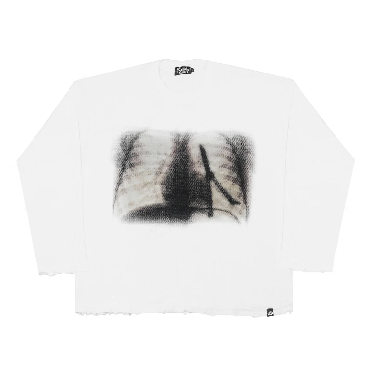 99Clover "Xray" Waffle Knit Longsleeve White