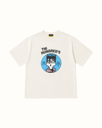 The Hundreds Black Lines Tee Cream