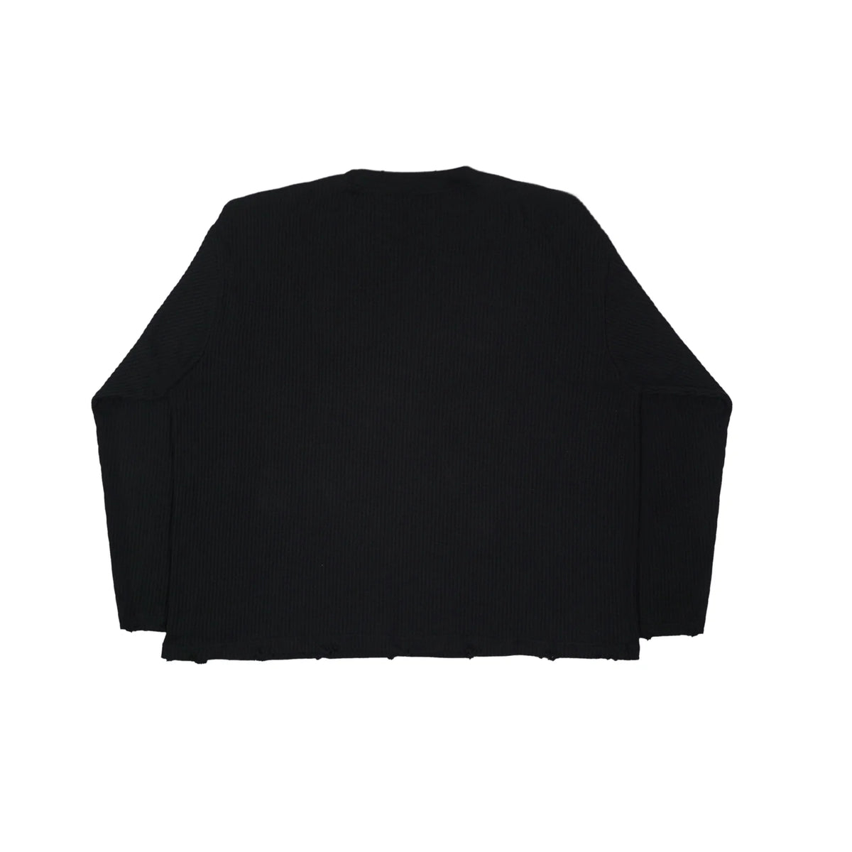 99Clover "Xray" Waffle Knit Longsleeve Black