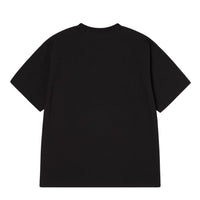 ADLV Cartoon Chincilla Short Sleeve T-Shirt Black