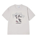 ADLV Cartoon Chincilla Short Sleeve T-Shirt Light Grey