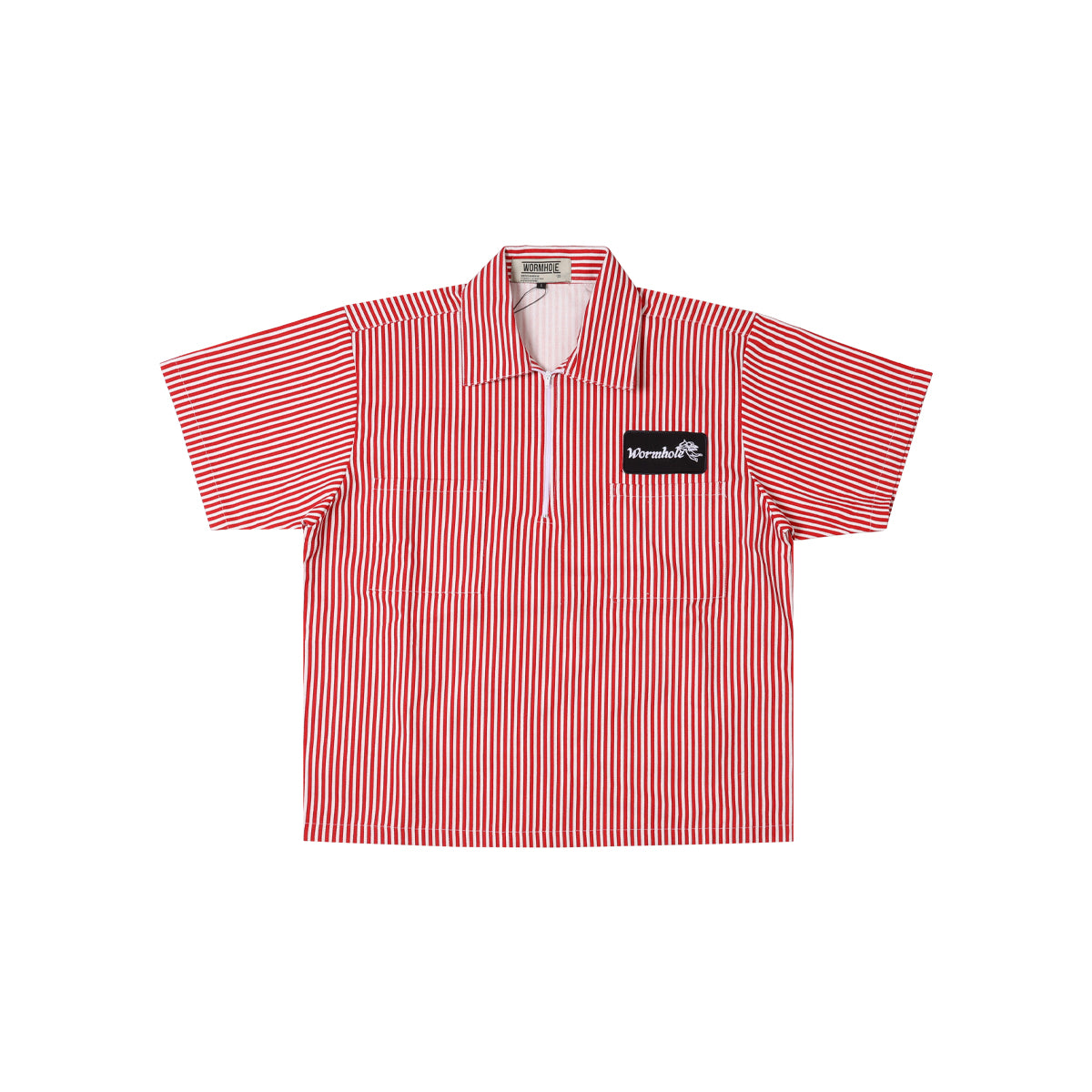 Wormhole Altezza Mechanic Shirts Pinstripe Red/White
