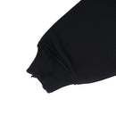Wormhole Aperitivo Oversize Zip Hood Black Distressed