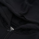 Wormhole Aperitivo Oversize Zip Hood Black Distressed