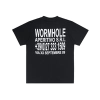 Wormhole Aperitivo T-shirt Black