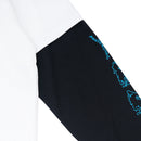 Wormhole Burning Wish Double Layer Long Sleeve T-Shirt White/Black