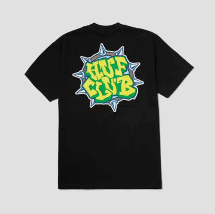 HUF Club S/S Tee Black