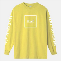 HUF Essentials Domestic L/S Tee Yellow