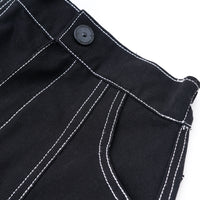 W.Essentiels Kids Cam Ref-31 Twill Cargo Balloon Pants Noir Black