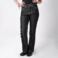 Two Times Too Drift Flared Denim Raw Black