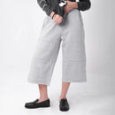 Two Times Too Double Knee Sweatpants Capri Light Grey