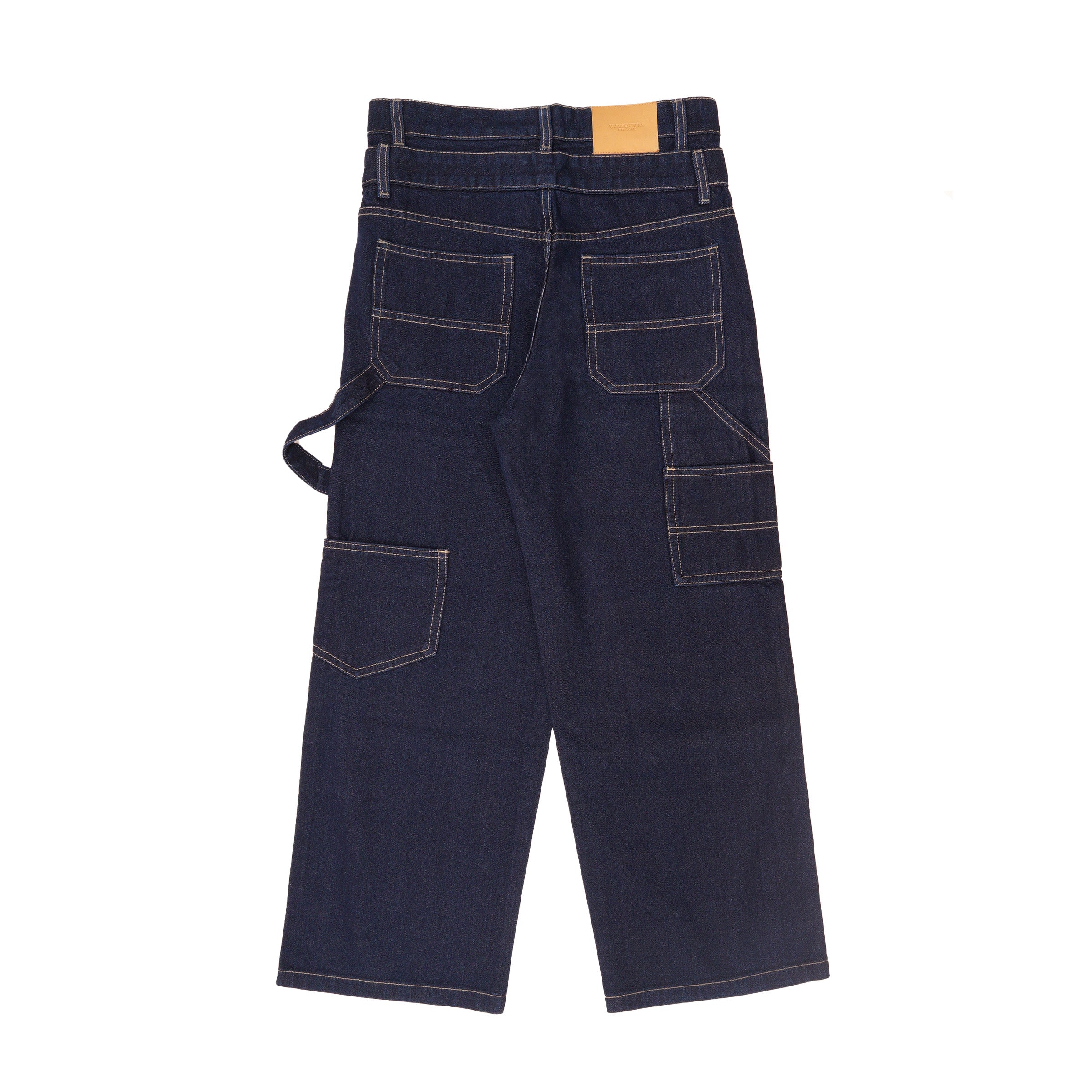 W.Essentiels Label Blue Cascade Ref-1737 Double Waist Carpenter Denim Indigo