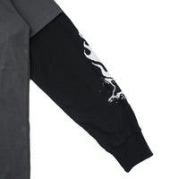 Wormhole Doomsday Double Layer Long Sleeve T-Shirt Grey/Black
