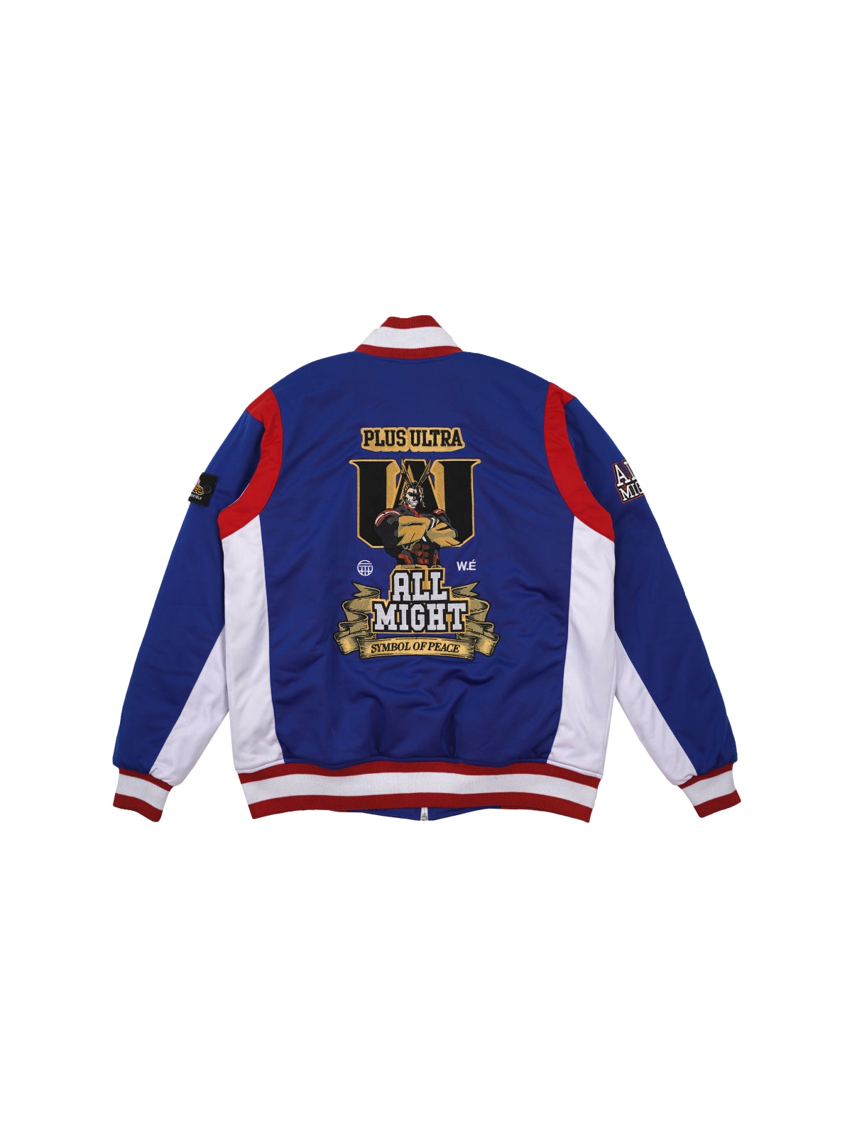 W.Essentiels X FTH X My Hero Academia Drop 02 All Might Varsity Training Jacket Royal Blue