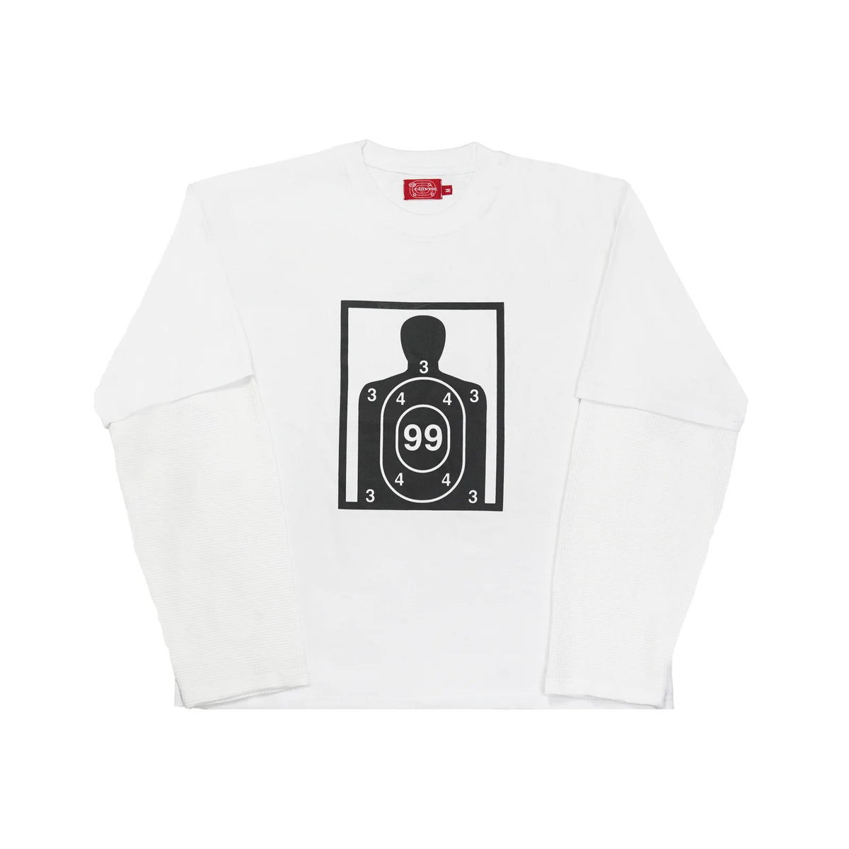 99Clover "Recoil" Double Layer Longsleeve Tee White/white